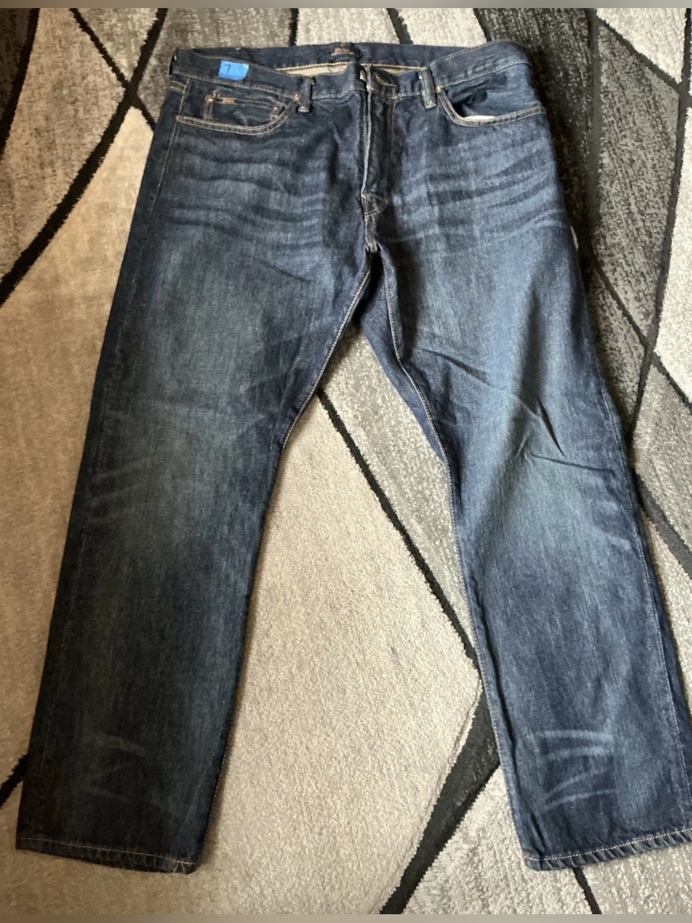Size 36 x 30 - Polo Ralph Lauren Hampton Relaxed Straight Dark Blue Denim Jeans